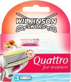 Wilkinson  Quattro For Women Papaya & Pearl 3 szt 1