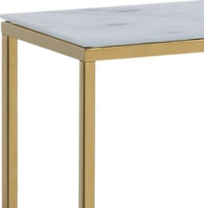 Actona Konsola Alisma biały marmur złota 5
