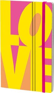 notatnik Fluo Love21 x 13 cm karton/papier żółty 1