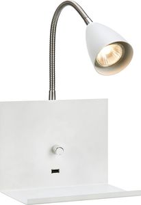 Markslojd Biała półka LED Markslojd LOGI z wbudowanym ściemniaczem 107140 1