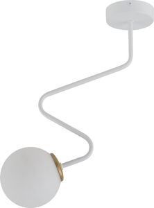 Lampa sufitowa Sigma Lampa sufitowa LED Ready biała do sypialni Sigma ZIGZAG 33304 1