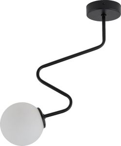Lampa sufitowa Sigma Lampa przysufitowa LED Ready czarna do pokoju dziennego Sigma ZIGZAG 33292 1