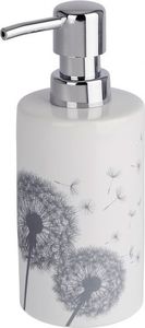 Dozownik do mydła dozownik mydła Astera 360 ml 7 x 18 cm ceramiczny biały/szary 1