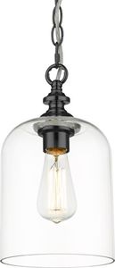 Lampa wisząca Cosmo Light Vintage lampa sufitowa LED Ready do jadalni CosmoLight PRAGUE P01947BK 1