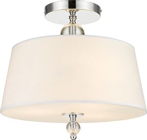 Lampa sufitowa Cosmo Light Lampa podsufitowa LED Ready biała do salonu CosmoLight CANCUN C03957WH 1