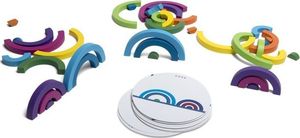 BS Toys Gry logiczne drewniana gra i układanka logiczna Tęcza klocki 5