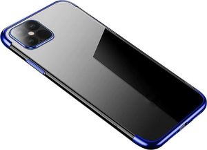Hurtel Clear Color case żelowy pokrowiec etui z metaliczną ramką iPhone 13 mini niebieski 1