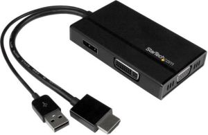 Kabel StarTech DisplayPort - HDMI 0.3m czarny (HD2DPVGADVI) 1