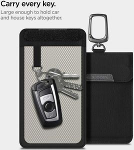 Spigen Klatka Faradaya Spigen Pouch Keyless RFID Signal Blocker Black 10