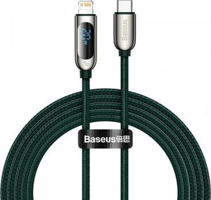 Kabel USB Baseus USB-C - Lightning 2 m Zielony (BSU2889GRN) 1