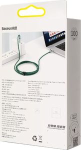 Kabel USB Baseus USB-C - USB-C 1 m Zielony (BSU2774GRN) 3
