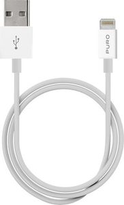 Kabel USB Puro USB-A - Lightning 1 m Biały (PUR515WHT) 1