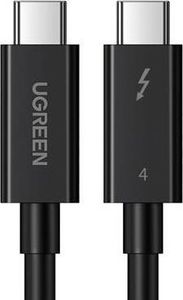 Kabel USB Ugreen USB-C - USB-C 0.8 m Czarny (UGR1096BLK) 1