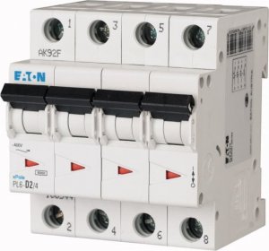 Eaton Wyłącznik nadprądowy 4P B 2A 6kA AC PL6-B2/4 166496 1