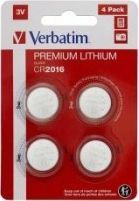 Verbatim VERBATIM BATERIA LITOWA CR2016 (4 SZT. BLISTER) 49531 1