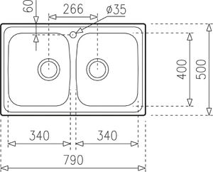 Zlewozmywak Teka Universe 80 T-XM 2B Stal szlachetna mikrotekstura (115040011) 7