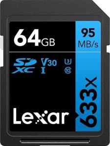 Karta Lexar 633x SDXC 64 GB Class 10 UHS-I/U1 V30 (LSD64GCB633) 1
