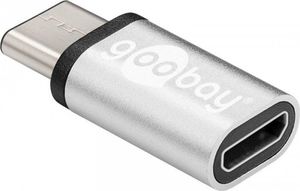 Adapter USB Goobay USB-C - microUSB Srebrny  (56636) 1