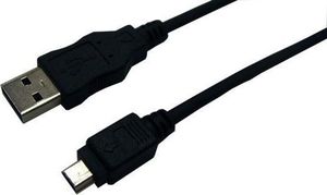 Kabel USB LogiLink USB-A - miniUSB 1.8 m Czarny (179281-uniw) 1