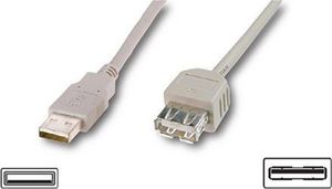 Kabel USB LogiLink USB-A - USB-A 3 m Szary (OCU0011) 1