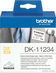 Brother Brother Label Roll DK-11234 Black on White, DK 1