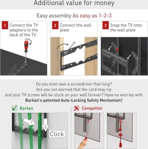 Barkan Uchwyt ścienny E310+ 29'' - 65'' 6