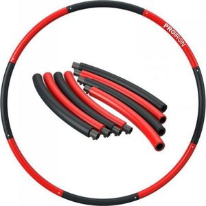 Proiron PROIRON Fitness Hula Hoop 1.8 kg, Black/Red, 73 - 98 cm wide, 8 sections 1