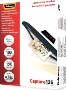 Fellowes Fellowes Glossy 125 Micron Card Laminating Pouch - 65x95mm 1