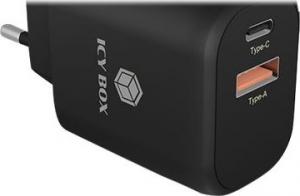 Ładowarka Icy Box IB-PS102-PD 1x USB-A 1x USB-C 3.4 A (IB-PS102-PD) 3