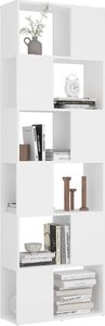 vidaXL Regał na książki/przegroda, biały, 60x24x186 cm 4