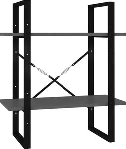 vidaXL vidaXL 5-poziomowy regał na książki, szary, 60x30x175cm, płyta wiórowa 4