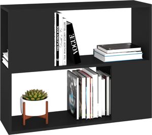 vidaXL Szafka TV, czarna, 80x24x63 cm, płyta wiórowa 4