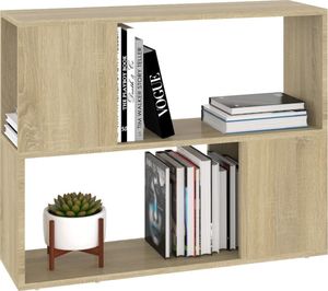 vidaXL Szafka pod TV, dąb sonoma, 80x24x63 cm, płyta wiórowa 4