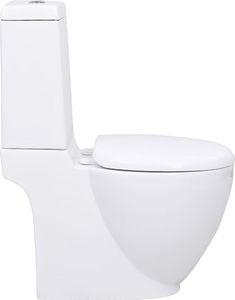 Zestaw kompaktowy WC vidaXL 66 cm biały (3059888) 6