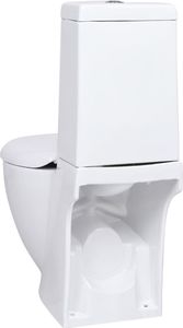Zestaw kompaktowy WC vidaXL 66 cm biały (3059888) 7