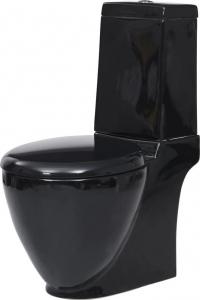 Zestaw kompaktowy WC vidaXL 66 cm czarny (3059889) 1