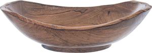 Qualy Miska drewniana mango na owoce i warzywa misa do serwowania dań sałatek dekoracyjna 30x27,5 cm 1,6 l 2