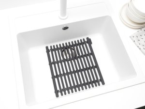 Brabantia Silikonowa mata do zlewu ciemno szara 302589 2