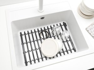 Brabantia Silikonowa mata do zlewu ciemno szara 302589 6