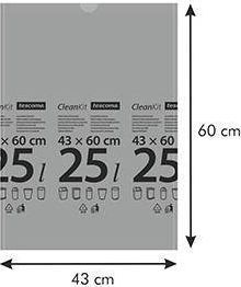 Tescoma Worki na odpady z taśmą ściągającą CLEAN KIT 25 l, 15 szt. 2