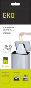 EKO EKO Worki na śmieci C, 10-15 L, 24x20 szt., białe 2