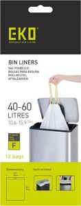 EKO EKO Worki na śmieci F, 40-60 L, 24x12 szt., białe 2