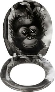 Deska sedesowa deska sedesowa Aap 36,5 x 44,5 cm duroplast czarny 2