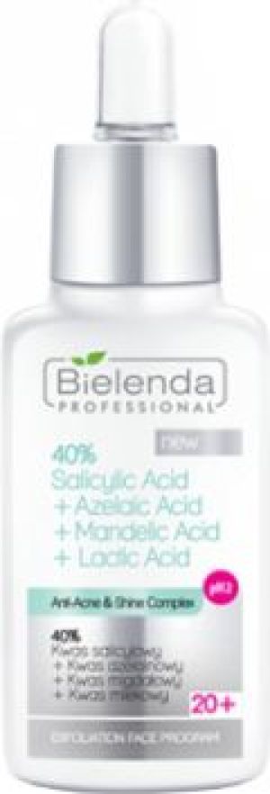 Bielenda Professional 40% Salicylic Acid + Azelaic Acid + Mandelic Acid + Lactic Acid (W) peeling kwasowy do twarzy 30g 1