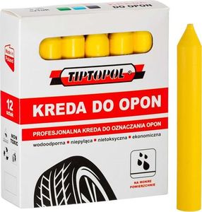 Wodoodporna kreda do opon, żółta 1