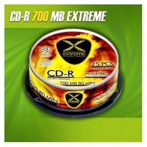 Extreme CD-R 700 MB 56x 25 sztuk (E5905784761343) 1