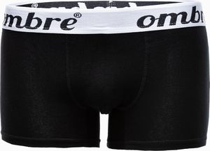 Ombre Bokserki męskie bawełniane U159 - czarne 3-pak XXL 2