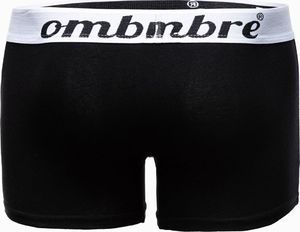 Ombre Bokserki męskie bawełniane U159 - czarne 3-pak XXL 3