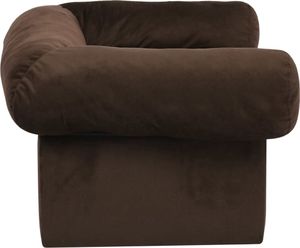 vidaXL Sofa dla psa, z szufladą, brązowa, 75x50x38 cm, pluszowa 5