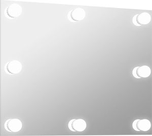 Lustro vidaXL 70x50cm srebrny (3078643) 2